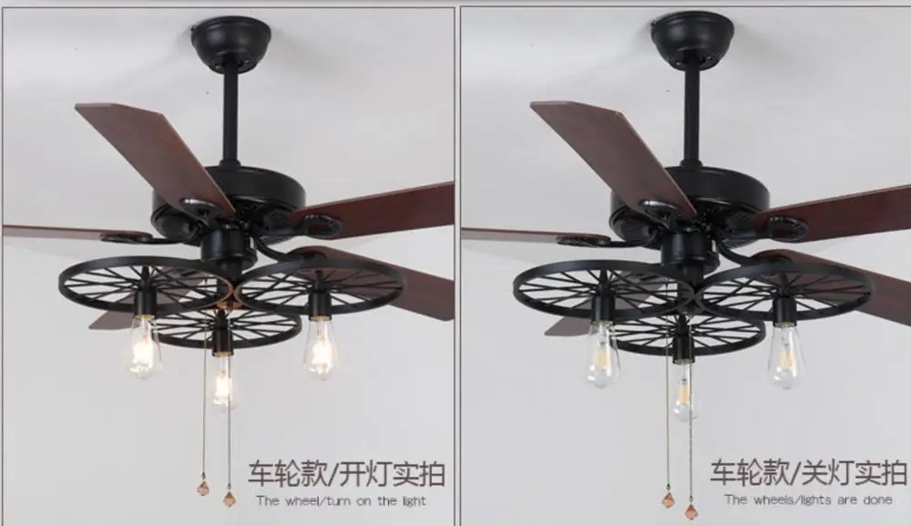 Industrial Look Ceiling Fan With Light 2021