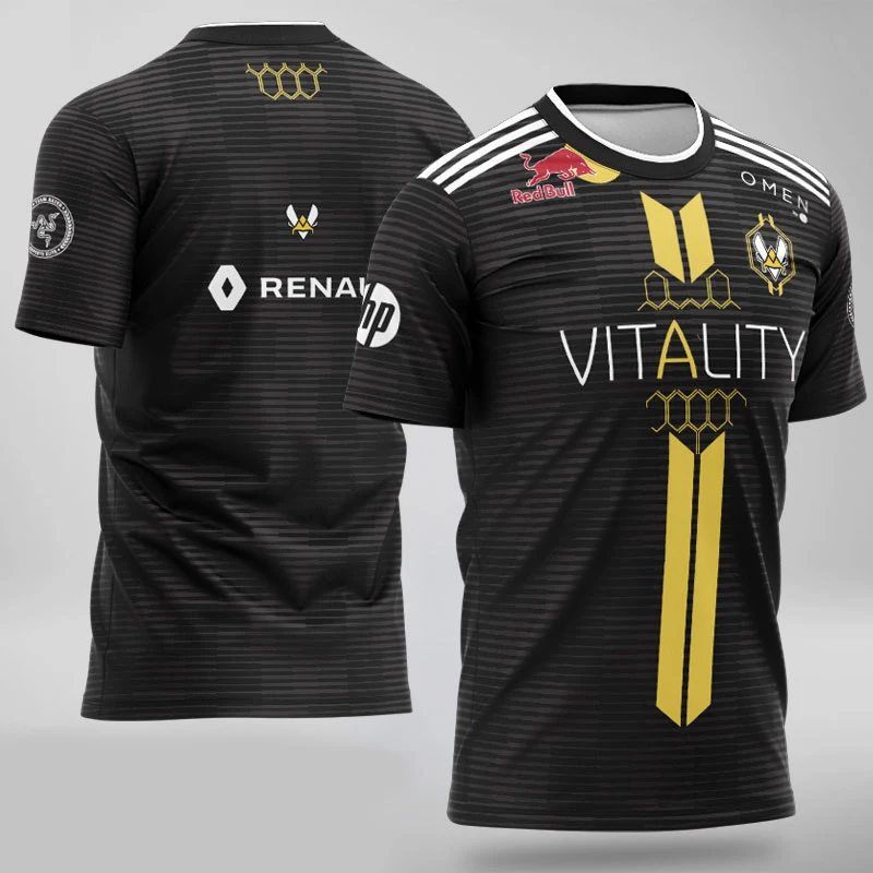  LoL CSGO Dota Team Vitality Uniform Jersey APEX Cabochard Fans T-shirt Men Women T shirts Custom ID