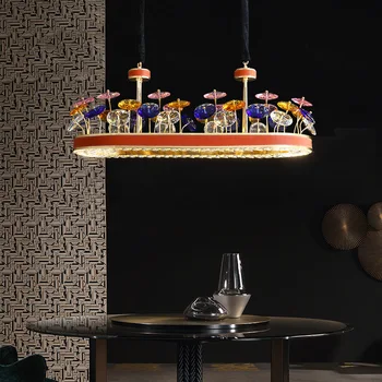 

Hot Living Room New Chandelier Lighting K9 Crystal Luxury Hall Villa LED Postmodern Chandeliers Hong Kong Style Art Hanging Lamp