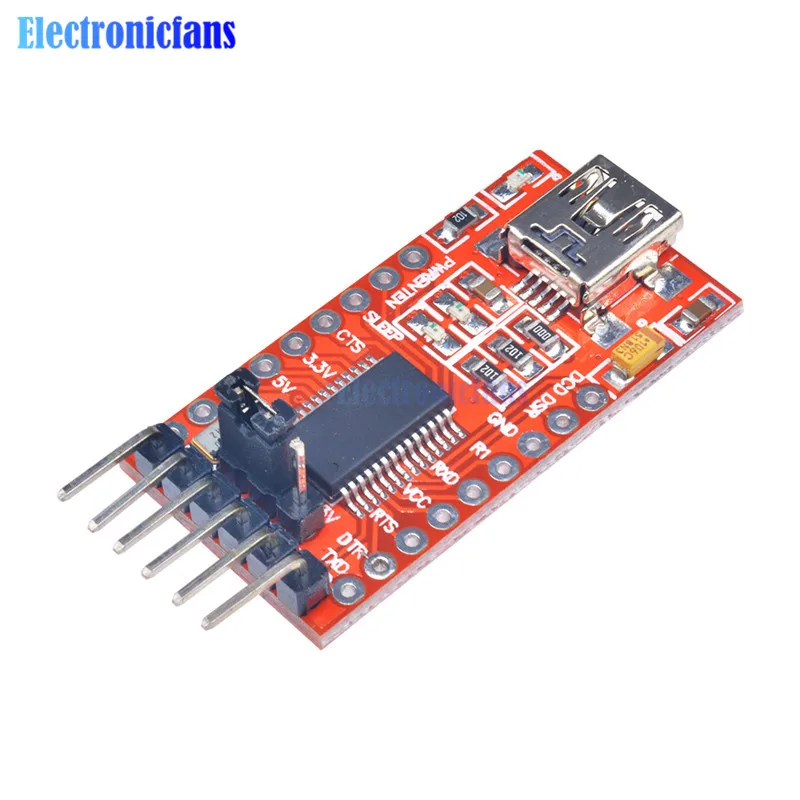 Diymore FT232RL FT232 FTDI USB 3,3 V 5,5 V to ttl модуль последовательного адаптера Mini USB порт для arduino pro mini USB TO 232 USB to ttl