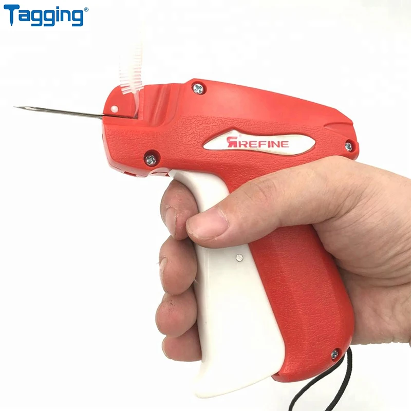 

High Quality TG441X Long Fine Tagging Gun For Clothes With Fine Tag Pins Red ABS Plastic