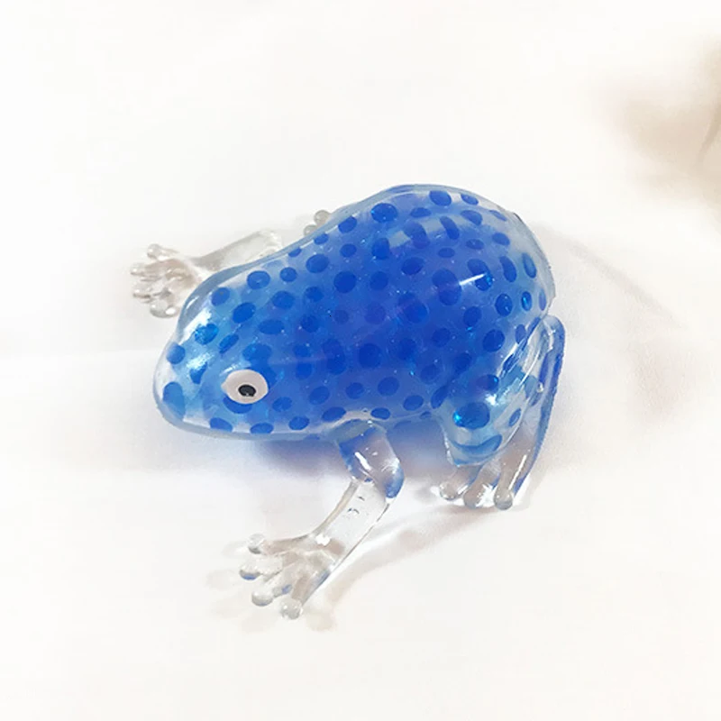 PeNeede Funny TPR Frog Gel Beads Stress Ball Autism Fidget Sensory Toy Antistress Squishy Ball