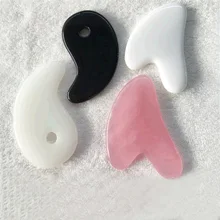 

Massage Tool Guasha Board Gua Sha Scraper Heart-shaped Resin Beeswax Skin Scraping Board Back Neck Waist Massager Maderoterapia