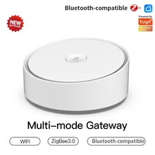 

Tuya ZigBee 3.0 Multi-mode Gateway Hub Smart Bluetooth Mesh Hub Work With Smart Life App Voice Control Alexa Google Home