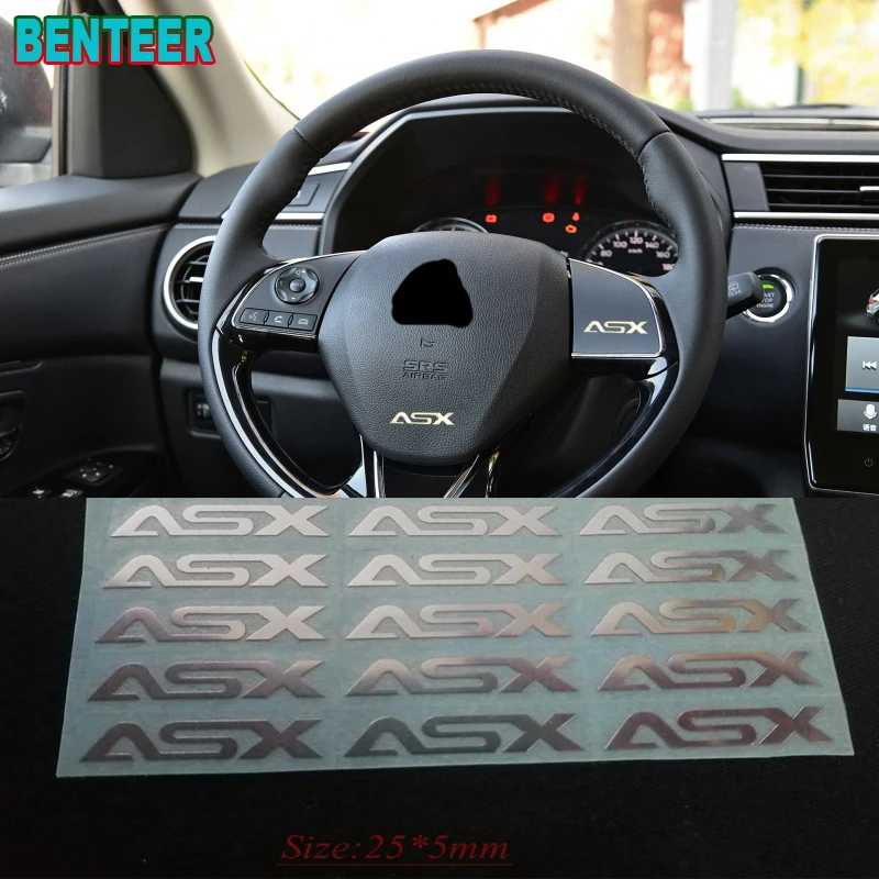 2 шт./5 шт./10 шт. автомобильные наклейки из нержавеющей стали для MITSUBISHI ASX