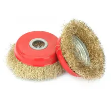5 шт. стальная проволочная манжета колеса щетка полировка для шлифовки вращающийся инструмент для металла ржавчины Полировочная щетка зачистная колесо