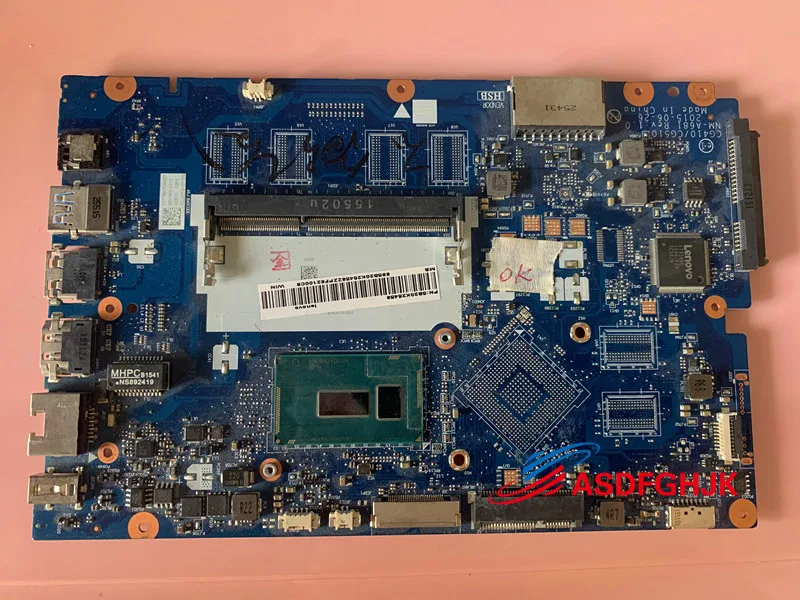 

Used For Lenovo 100-15ibd 100 15ibd Cg410 / Cg510 nm-a681 Motherboard With SR23Y CPU 100% TESED OK