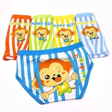 5 шт./лот, нижнее белье для мальчиков детское нижнее белье, детская одежда Трусы из вискозы с рисунком обезьяны для детей от 6 до 14 лет, Одежда для младенцев