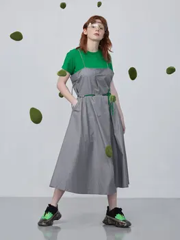 

IRINACH197 2020SS NEW COLLECTION one piece short sleeves long dress women