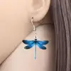 Bonsny – boucles d'oreilles libellule en acrylique pour femmes et adolescents, bijoux à breloque, grand, Long, insecte, Animal, goutte, tendance, cadeau d'été, accessoires ► Photo 2/6