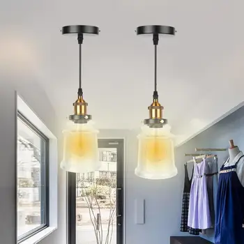 

Restaurant Light 100-240V E27 Modern Style LED Pendant Light Glass Ceiling Lamp for Cafe Bar Hallway Glass pendant light