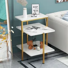 Скандинавские простые концевые столы, прикроватный столик для гостиной, дивана, подвижный Маленький журнальный столик, железный угловой ст...