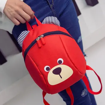 

Cartoon Anti-lost Kids School Bags Cute Bear Students Shoulders Bag Kindergarten Girls 1-5 Years Old Kids Backpack