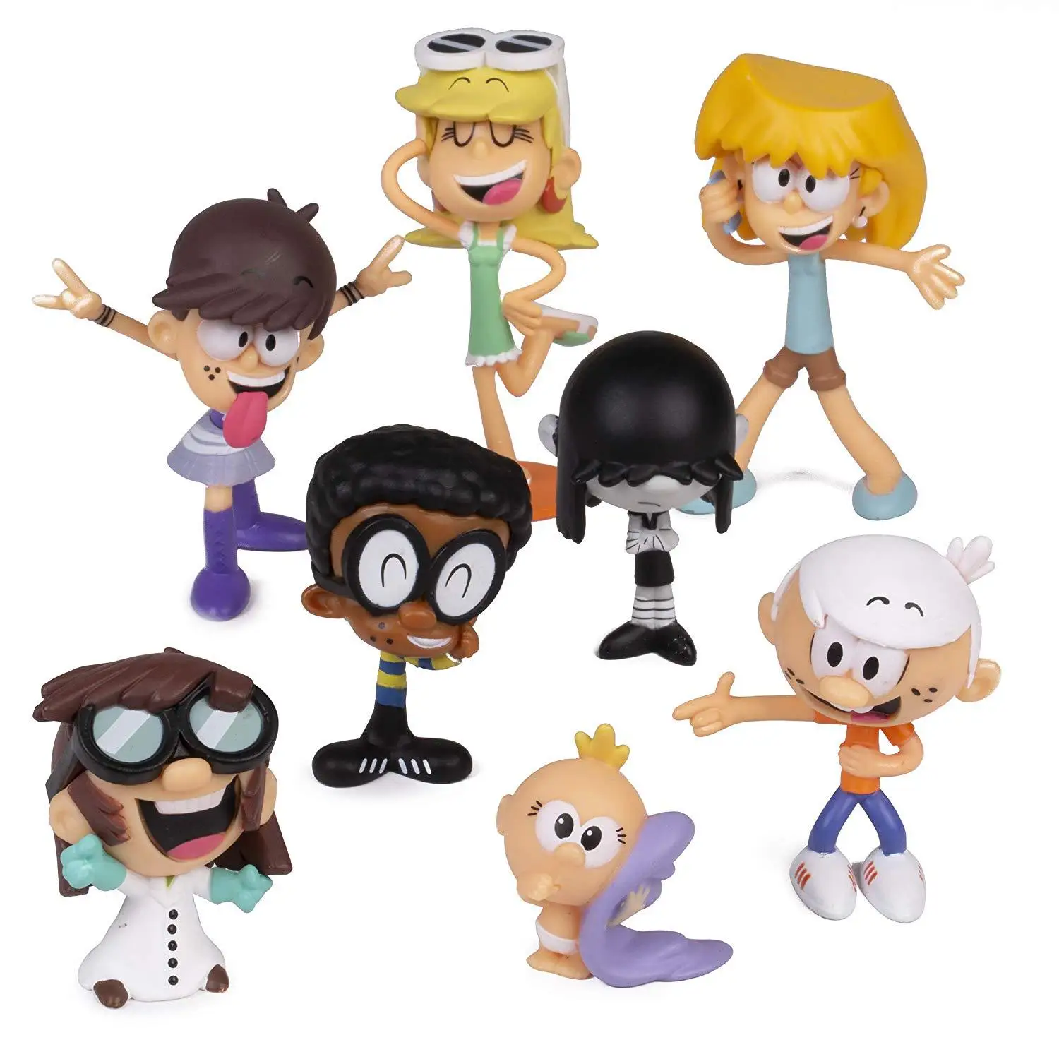 

The Loud House action Figure 8 Pack Lincoln Clyde Lori Lily Leni The Lucy Lisa Luna Action Figure Toys toys for children gifts
