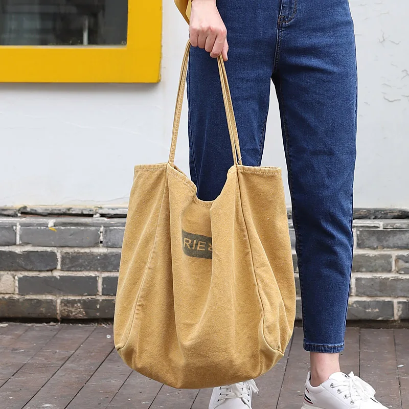 

Over Large Washed Denim Handbag Women Teenager Big Capacity Vintage Slouch Bag Female High Quality Korean Handbag Shopping Bag