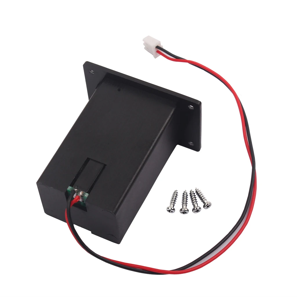 Replacement Battery Holder Box 9V Battery Case Guitar Bass Ukulele Flat Mount Box Guitar Bass Accessory