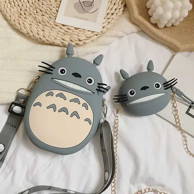 Cute Cartoon Totoro Shoulder Bags Luxury Handbags Women Bags Designer Girls Portable Purses And Handbags Chain Messenger Bag 3