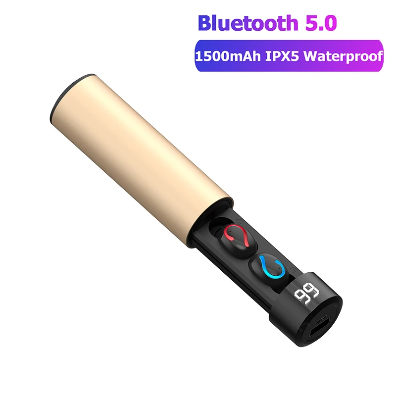 T7HE Q67 TWS Bluetooth наушники 5,0 с микрофоном водонепроницаемые наушники Авто сопряжение Гарнитура 3D стерео беспроводные наушники Q32 - Цвет: T7HE