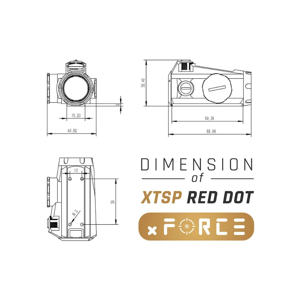 XFORCE XTSP Солнечный Красный точка зрения с низким и QD и 45 градусов крепление со смещением и Killflash/антиблик купить один получить 1 бесплатное крепление со смещением