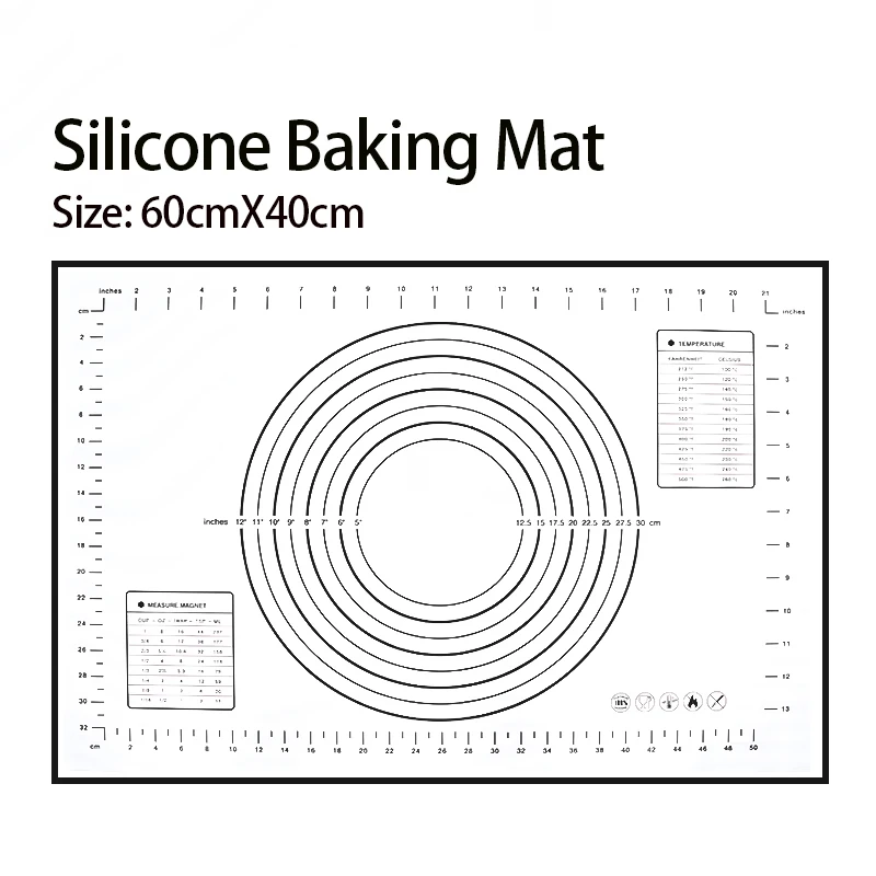 黑色60×40铂金硅胶垫