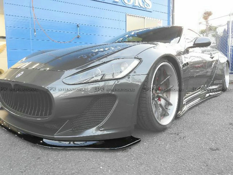 FRP Передняя уплотнительная прокладка для Maserati Gran Turismo LB стиль стекло волокно спереди губ комплект расширителей колесных арок тюнинг для Gran Turismo Racing
