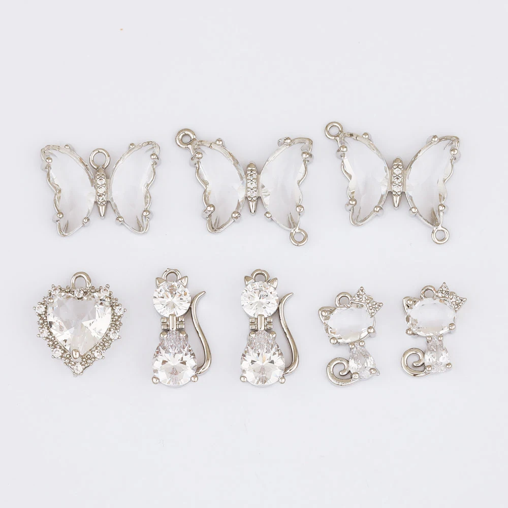 

WHSOK 30Pcs Earrings Pendants/Jewelry Accessories/Hand Made/Connector/Butterfly Shape/Jewelry Findings & Components/DIY Making