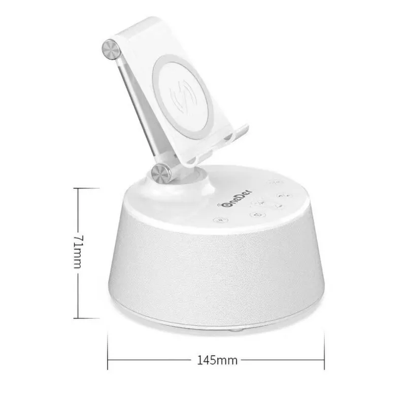 Two Colors Bluetooth Speaker Wireless Charger Pad Phone Holder Wireless Bluetooth Sound Box 4400mAh