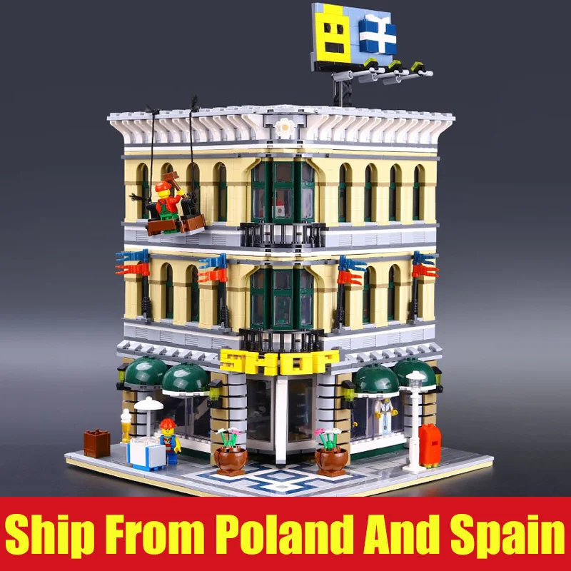 DHL 2232pcs City Grand Emporium 15005 Model Building Blocks toys Compatible with 10211 Assembly Kids Toys Christmas Gifts