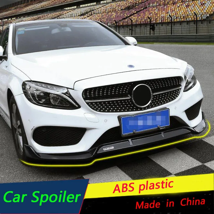 Для- Benz GLC260L GLC200 GLC300 защита выхлопного отверстия переднего бампера передний спойлер комплект бамперов Передняя Лопата для губ