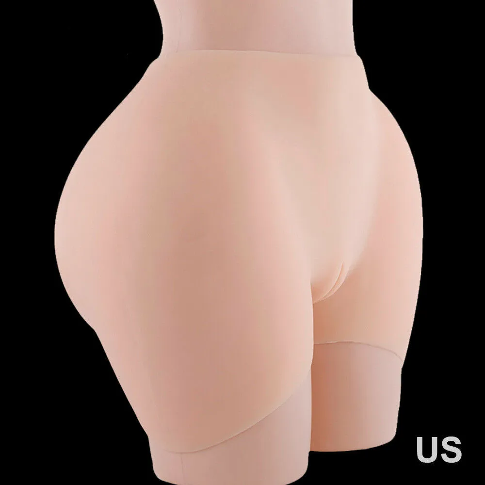 Полный силиконовые прокладки ягодицы бедра усилитель тела формирователь брюки нижнее белье трусики для женщин Drag queen Повседневная толщина попа 6 размеров