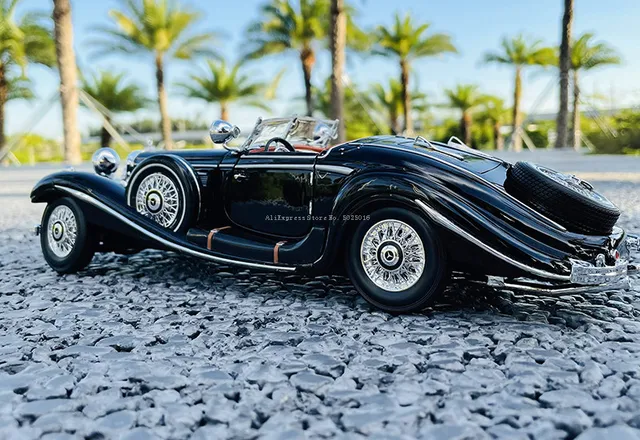 Maisto 1:18 Mercedes 500k 1936 Classic Car Alloy Retro Car