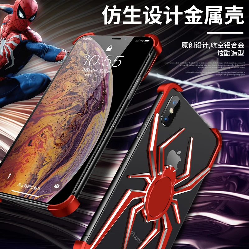 Чехол с изображением паука для Apple iPhone X XS Max, чехол для iPhone 11 Pro Max Xr 8 7 6 6s Plus, роскошный чехол