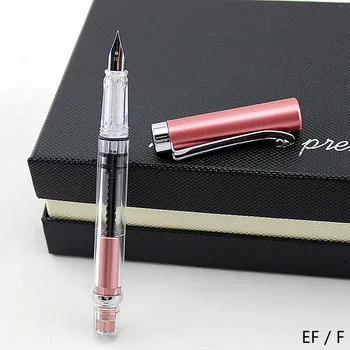

high quality Transparent Fountain Pen 0.5mm Student Calligraphy Practice Ink Pens School Supplies Office Product Stationery