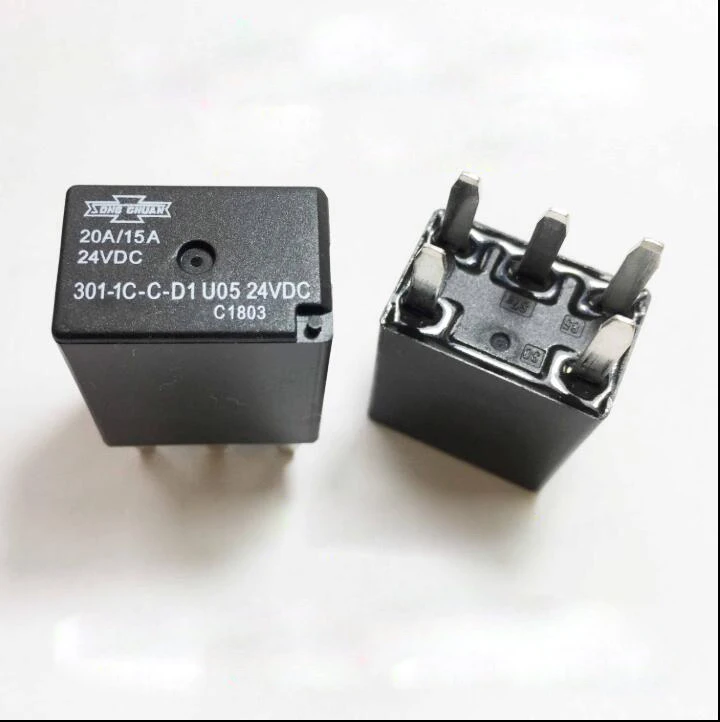 Hot Novidades Car Auto 24v Relé 3011c-c-d1 U05 24vdc 301-1c-c-d24vdc 3011ccd1 24vdc Dc24v 24v 20a 15a 5pin