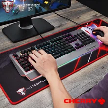 MOTOSPEED CK99 Игровая Механическая Клавиатура Cherry Red Switch 104 ключа RGB подсветка Антибликовая USB Проводная клавиатура Для компьютерных геймеров