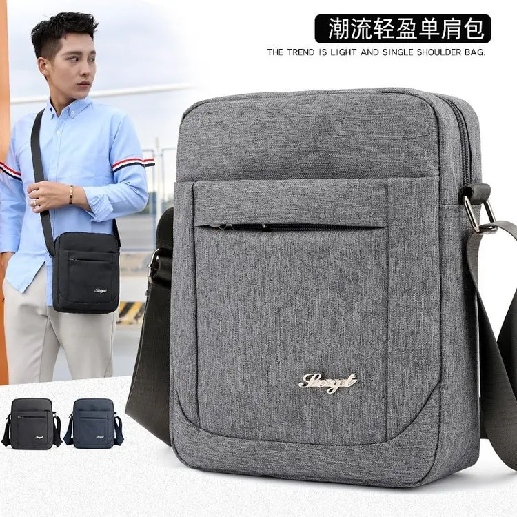

New Style Men Casual Shoulder Bag Light Nylon Waterproof Shoulder Bag Outdoor Backpack