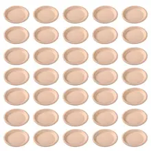 50 шт. 7 дюймов одноразовая бумажная пульпа тарелки разлагаемые круглые тарелки Посуда для банкета ужин вечерние