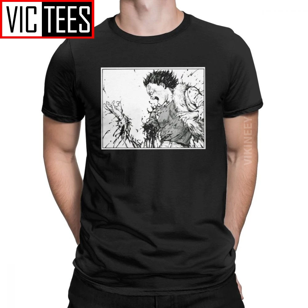 Мужская футболка Akira Tetsuo из 100 хлопка с принтом манга и канеда японского аниме Нео