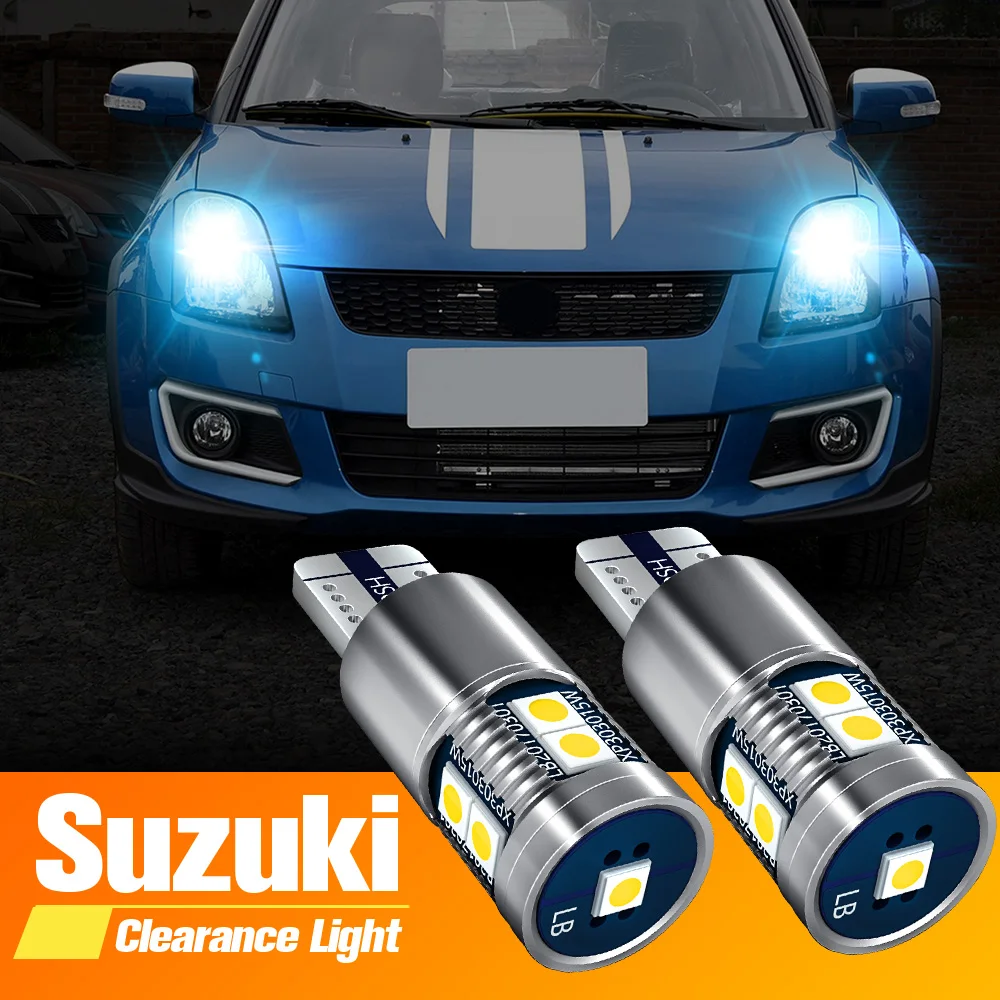 

Светодиодная лампа дневного света W5W T10 Canbus для Suzuki Swift SX4 Baleno Celerio Jimny Kizashi Liana, 2 шт.