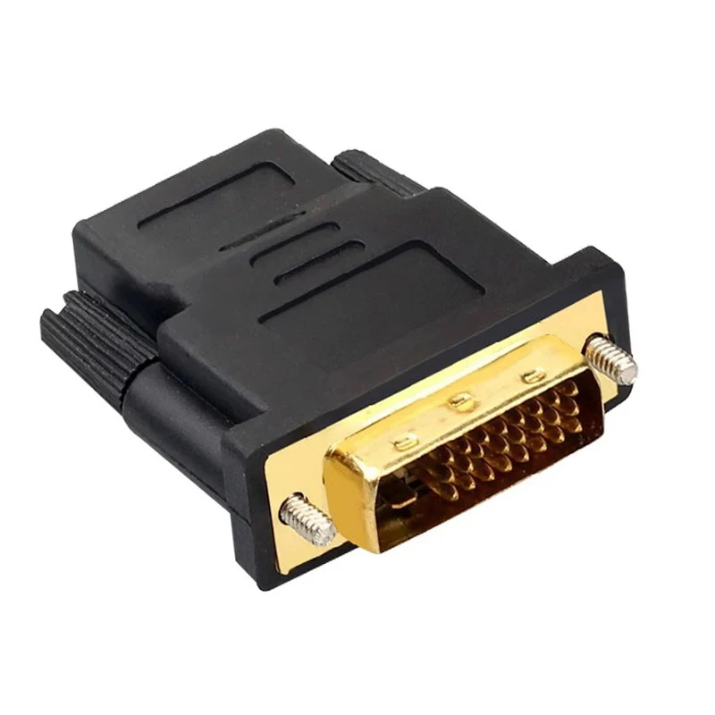 DVI к HDMI Кабель-адаптер 24k позолоченный штекер HDMI к DVI 24+ 1 Pin 1080P видео конвертер кабель для ПК HDTV проектор