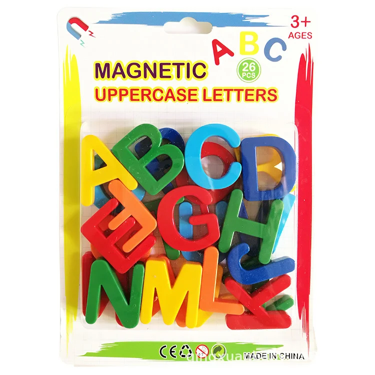 26pcs Magnetic Learning Alphabet Letters Plastic Refrigerator Stickers Toddlers Kids Learning Spelling Counting Educational Toys 7