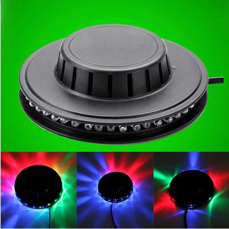 

Mini 48 LEDs 8W Disco Projector Light Laser Stage Lighting Christmas Projector RGB Rotate Little Sun UFO Dj Party Lights Home