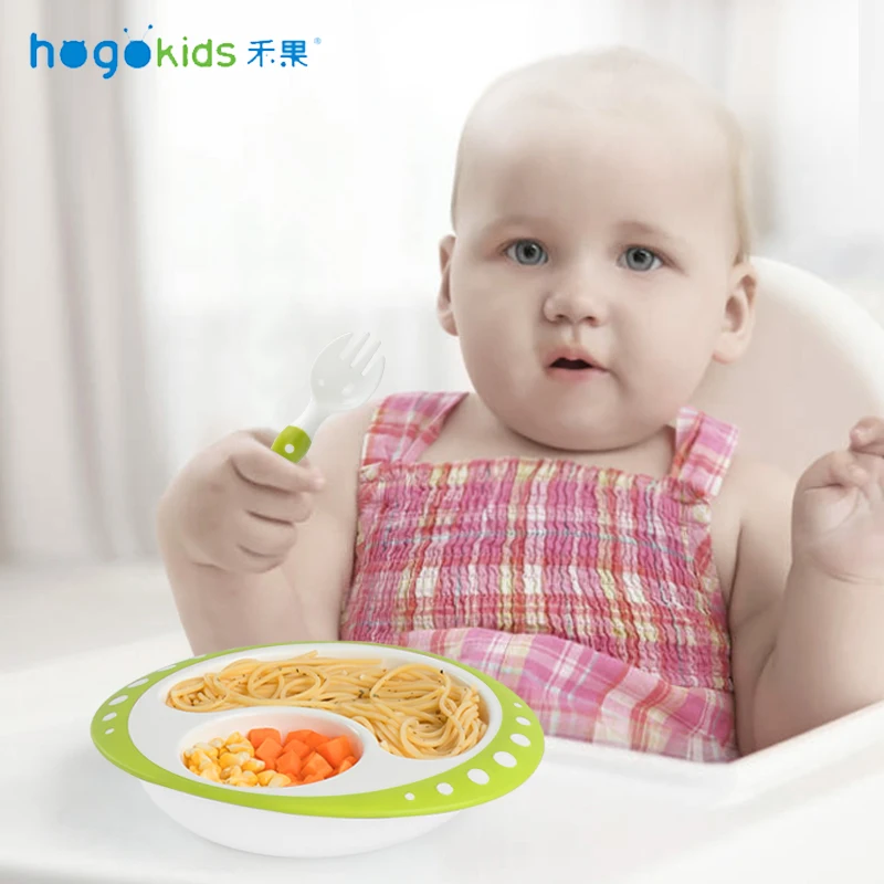 Hogokids детское Кормление PP детские блюда Детские тарелки детская тарелка безопасная посуда вспомогательная чаша разделительная тренировочная чаша
