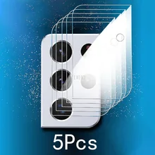 5Pcs Camera Protector Glass for Samsung Galaxy S21 Ultra Case S21 Plus S21FE Note 20 S20 A72 A52 A32 5G A41 A31 A21S A22 Film