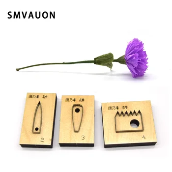 

SMVAUON Carnation paper flower DIY wood moulds die cut Scrapbook handmade crafts Making Decor Supplies Dies Template