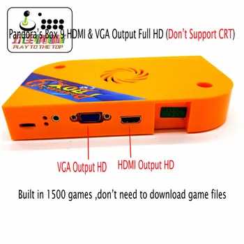 

Pandora Box 9 1500 games in 1 Arcade Version Jamma PCB Board VGA HDMI Output 720P Record High Score Function for Game Machine