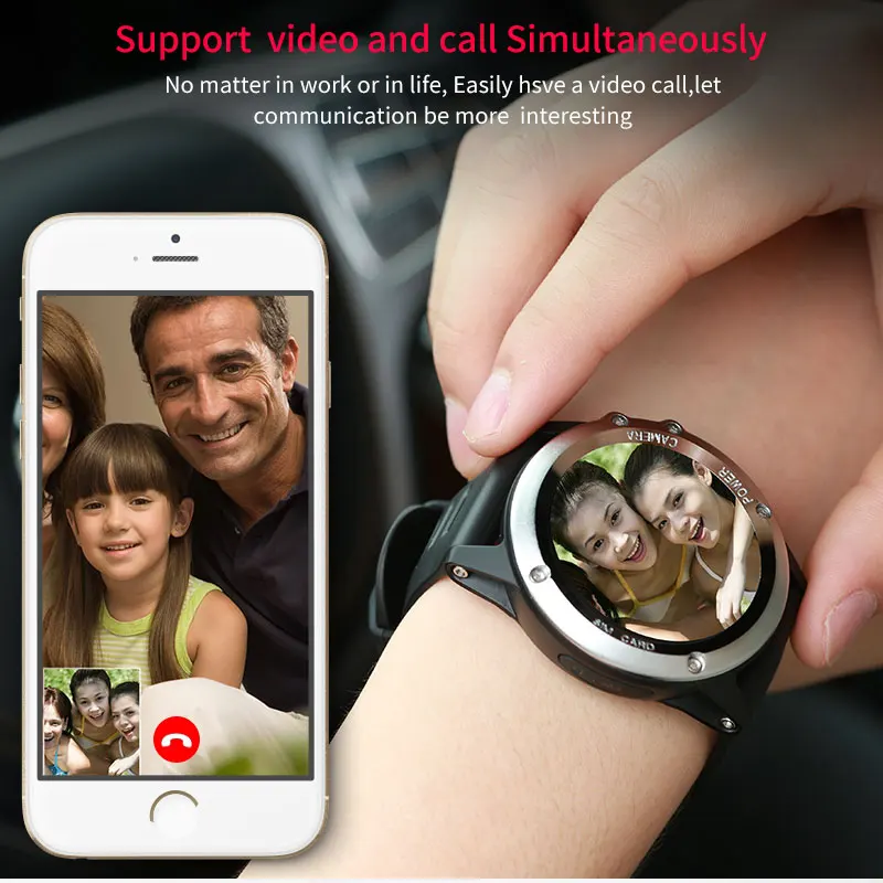  2020 3G Wifi Smart Watch Android 4.4 Fitness Waterproof 1.39