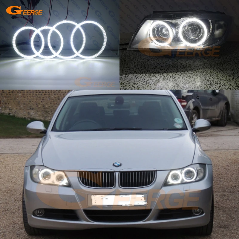 Для BMW 3 серии E90 E91 2005 2006 2007 2008 pre LCI ультра яркий SMD светодиодный комплект колец