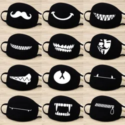 Cotton Dust Mask Cartoon Expression Teeth Muffle Face Respirator Anti Bear Mouth Mask Mascarillas Reusable Washable Mask