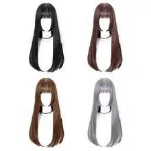 Аниме косплей парик принцесса Цзи фа срезанный длинный прямой термостойкий костюм